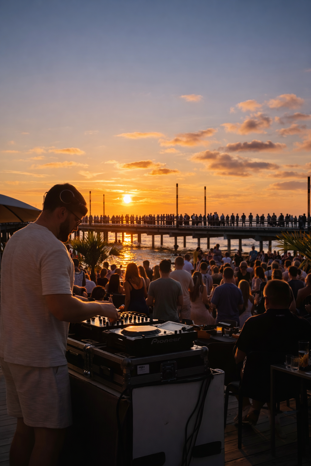 Išlydime saulę prie palangos tilto