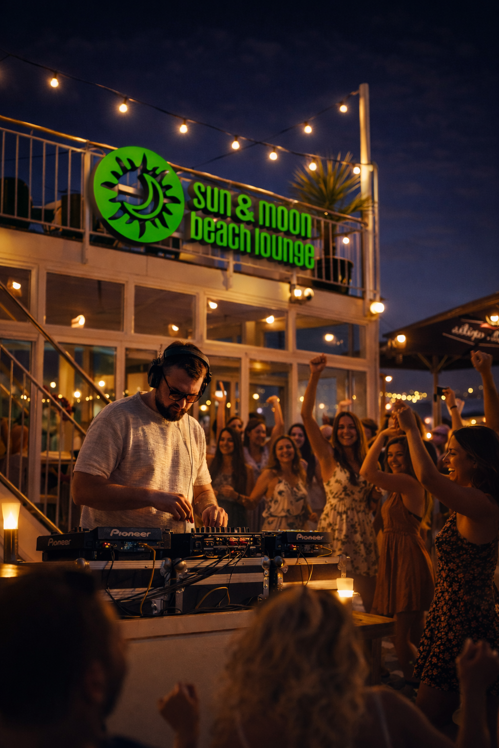 Šokiai po atviru dangumi SUN & MOON bare šalia palangos tilto